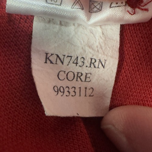 R.M Williams Men's Rod Polo Shirt Size M Red Western Menswear Longhorn Logo - Picture 7 of 10