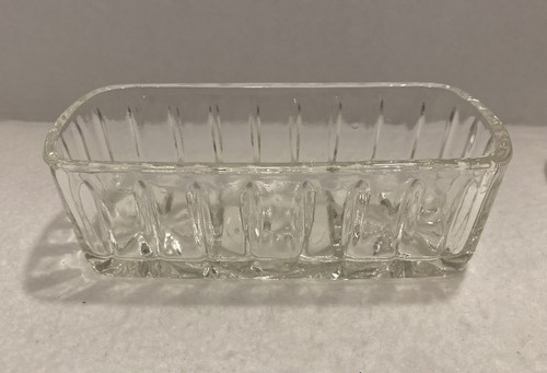 Vintage Anchor Hocking Star of David Cut Crystal Glass Butter Dish w Lid EUC - Picture 6 of 10