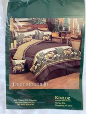 Blue Ridge Trading Deer Mountain Bed Skirt KING 78 x 80 Cabin Look NEW OLD Stock