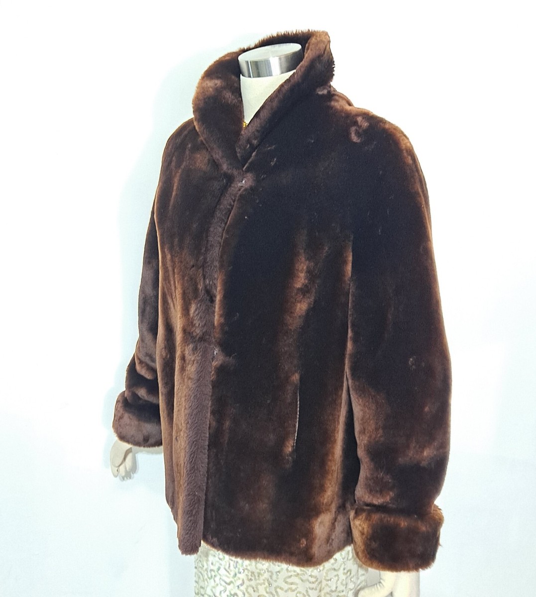 ジャケット・アウター 90's Vintage Mouton Fur Jacket sullen Vintage Brown Mouton Fur Coat – ThisBlueBird