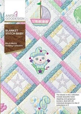 Anita Goodesign Blanket Stitch Baby Embroidery Machine CD NEW 189AGHD