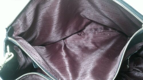 Borsa a tracolla Lauren Ralph Lauren Newbury doppia zip nera nuova senza etichetta grande - Foto 17 di 19