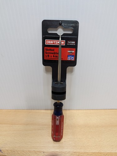 Neu Vintage NOS Craftsman Schlitz 41589 Schraubendreher 1/8”x 4” lebenslange Garantie - Bild 2 von 9
