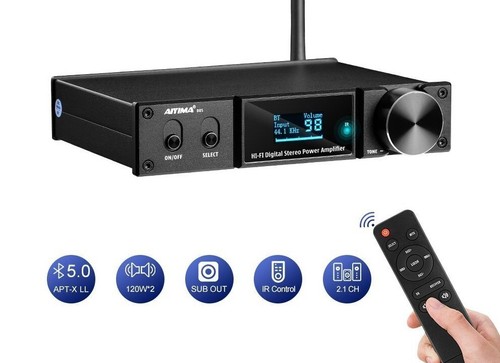 Bluetooth Power Amplifier D05 120Wx2 5.0 Sound Amplificador Subwoofer Amplifiers