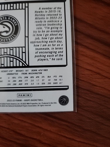 2022-23 Hoops No.161 Justin Holiday IMPULSE Parallel SSP - Picture 9 of 10