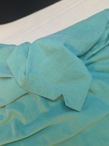 Camicia uomo Tommy Bahama L polo corta, manica taglio a V misto seta verde acqua chiaro  - Foto 14 di 15