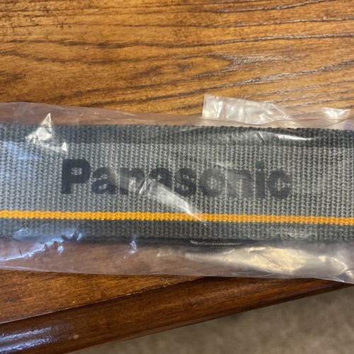 Vintage Panasonic Camera / Camcorder Strap Grey & Yellow Brand New Very Rare
