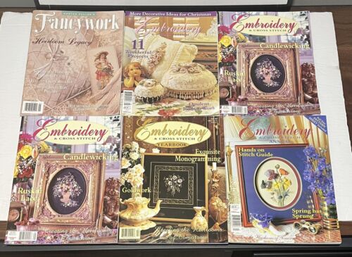 Sew Beautiful Piecework Embroidery Magazine Lot Of 20 Patterns Included