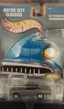 Hot Wheels Motor City Classics '70 Plymouth Roadrunner Gray RR 1:64 Diecast NIP