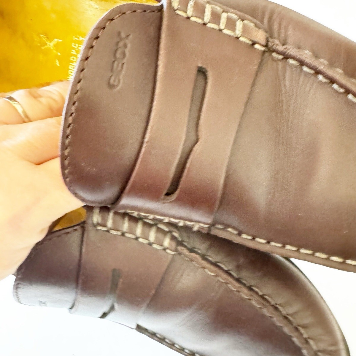 Geox Respira Monet Dark Brown Driving Penny Loafer Size 43  display picture 1