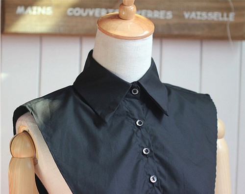 Choker Necklace Unisex Women Peter Pan Detachable Lapel Shirt Fake False Collar - Picture 16 of 82