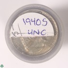 Roll of - 1940-S Jefferson Nickels - Uncirculated Details - with Problems