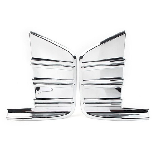 1Pair Front Fog Light Cover Trim For Chevrolet Silverado 1500 2019-2020 Chrome - Picture 2 of 10