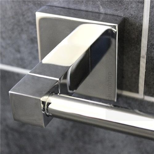ECOSPA Modern Square Toilet Paper Roll Holder in Chrome WC Bathroom Cloakroom - Picture 10 of 12