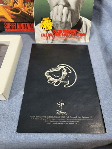The Lion King (Super Nintendo Entertainment System SNES) Complete In Box CIB - Picture 13 of 15