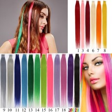 20"-24" Seamless PU Tape in Hair Extensions 100 Human Hair Highlights Skin Weft