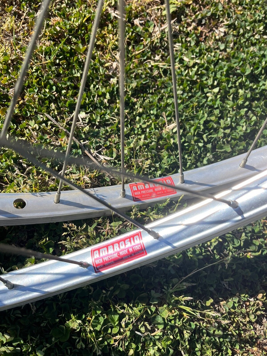 ピスト　ホイール　前　AMBROSIO NOS Ambrosio Futura Tubular Wheelset Campagnolo Freewheel