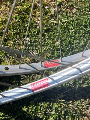 AMBROSIO HIGH PRESSURE BIKE WHEELS Italy RIBBED BRAKE