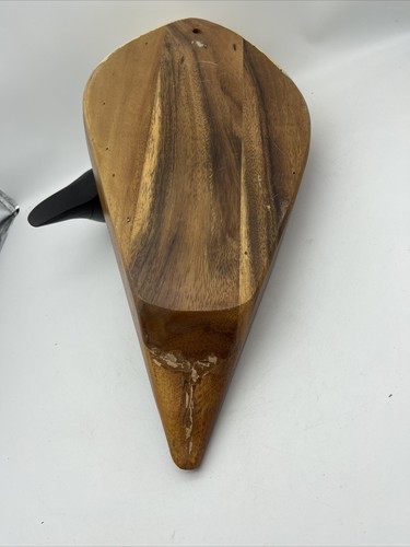 Vtg Wooden Canada Goose Carved Painted Catchall Tray Platter Dish Phillipines - Picture 6 of 7