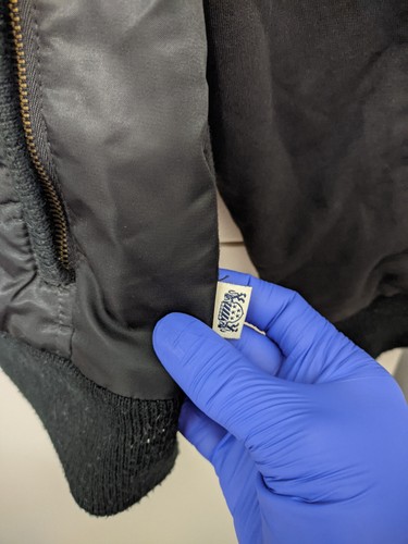 Blue Marlin Jacket Mens S BLK Bomber Zip Soft Shell Contrast Knit Embroider Pkts - Picture 11 of 20