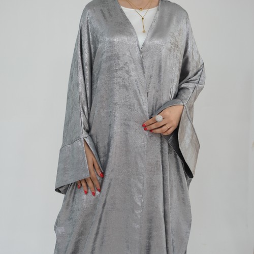 Offener Kaftan Dubai Damen Kimono langes Kleid Abaya Muslim Kimono Morgenmantel Abendkleid - Bild 21 von 42