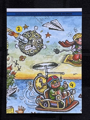 2022 Topps Garbage Pail Kids Book Worms Booger Green Pinched Preston 2b - Picture 3 of 3