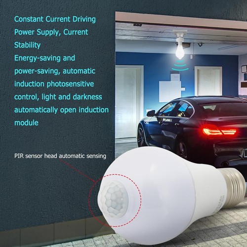 LED PIR Sensor Bulb 5/7/9/12W Motion Sensor Lamp Auto Detection Home Lighting - Picture 4 of 21