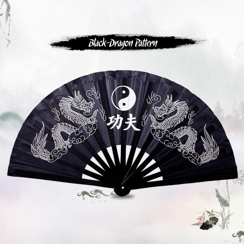 Bamboo Kung Fu Folding Fan Martial Arts Tai Chi Fan Fitness Weapon ...