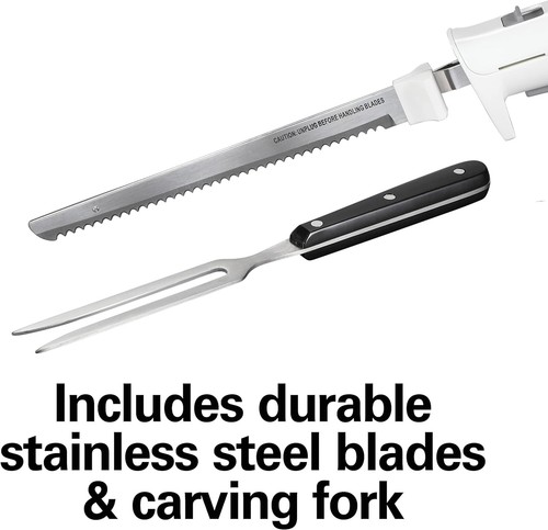 Hamilton Beach Electric Knife Set for Carving Meats, Poultry, Bread, Crafting - Picture 3 of 4