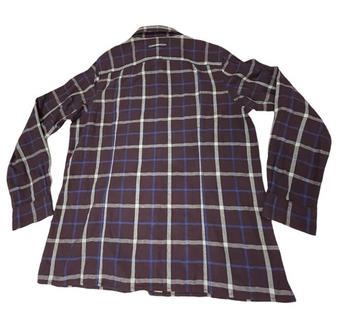 Duluth Trading Co Womens Purple Plaid Flannel Shirt Size Large - Picture 2 of 4