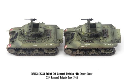 S-Modell 1/72 British M3A3 ""The Desert Rats"" 2 Panzer im Set Fertigmodell - Bild 6 von 8