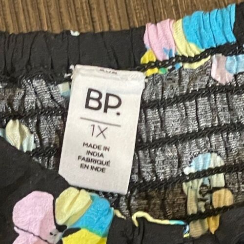 BP Nordstrom Tank Strampler schwarz geblümt Größe 1X Neu mit Etikett - Bild 3 von 6