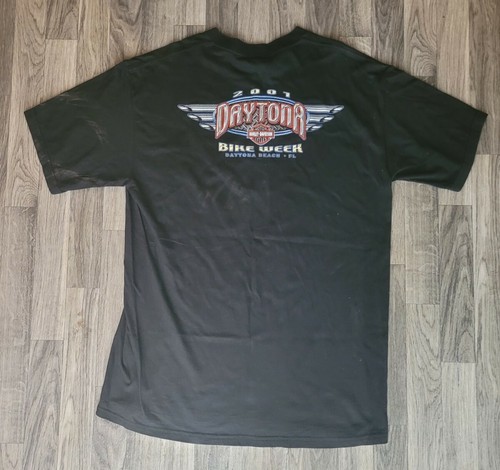 Vintage 2001 Bike Week Daytona Harley Davidson Men’s XL T-Shirt VTG.. SEE PICS - Picture 11 of 12