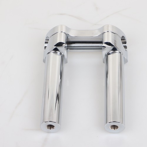 Chrome 6" Handlebar Riser 1" Top Clamp For Harley Road Glide Softail Sportster - Picture 8 of 15