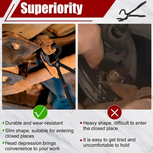 Car Pliers Non-slip Separate Rubber Bracket Hanger Support Removal Tool - Picture 11 of 15