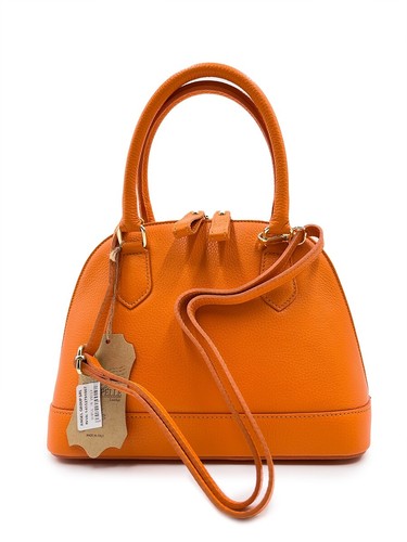Borse in Pelle Original Made in Italy Alma Bag Orange - Imagen 5 de 10
