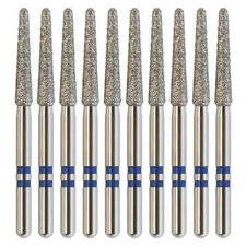 Dental Zirconia Diamond Bur Z850/018M FG Medium Round End Taper Zir-Cut Burs