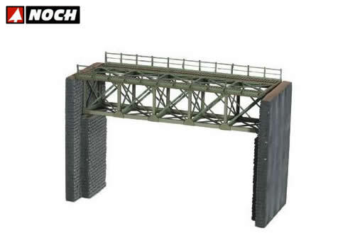 Ponte in acciaio con pilastri 18,8 cm HO NH67010 - noch modellismo - Foto 2 di 2