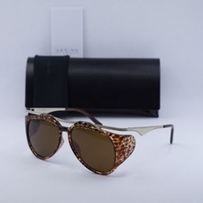 SAINT LAURENT SLM137 AMELIA 002 Gold/Leopard Havana/Brown 55-14-135 Sunglasse...