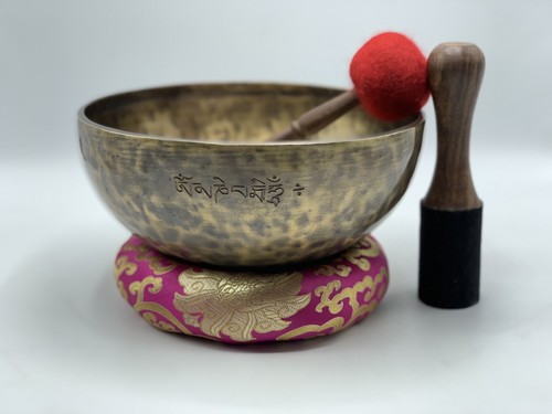 10" Full Moon Antique Singing Bowl - meditation, Health treatment, therapy, yoga - Picture 1 of 10