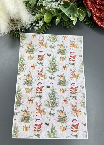 Christmas 14 Transfer Paper for Polymer Clay - Festive Holiday Designs - Picture 4 of 5