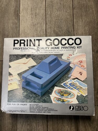 Vintage RISO Print Gocco B6 Hi Mesh Set Multi-Color Ink Printer & Screen Kit - Photo 1/8