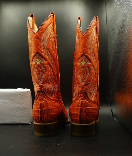 Potrillo Salvaje Cowboystiefel Herren 7 (26 CM) Western Orange Leder - Bild 6 von 12