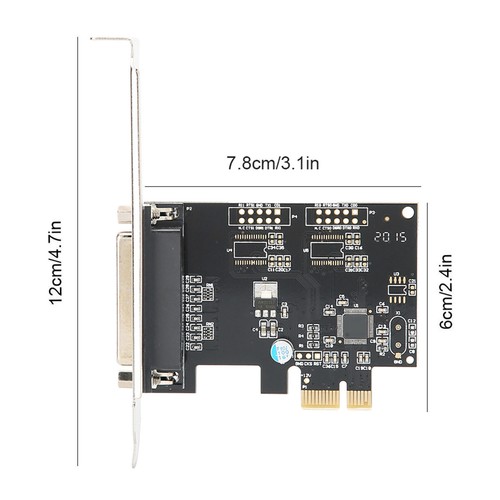 PCIE zu Parallel Port Karte Print Port LPT PCI-E LPT Drucker Kartenadapter DB25 - Bild 6 von 12