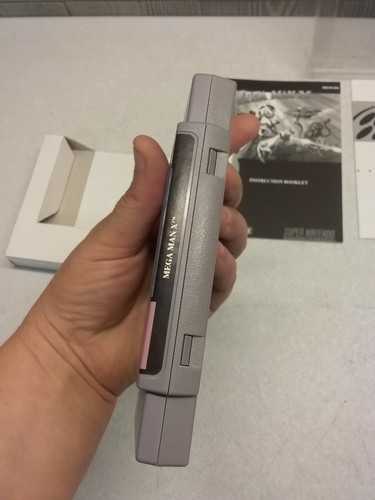 Mega Man X (Super Nintendo SNES) Complete Registration Clear Preotective Case - Picture 18 of 24