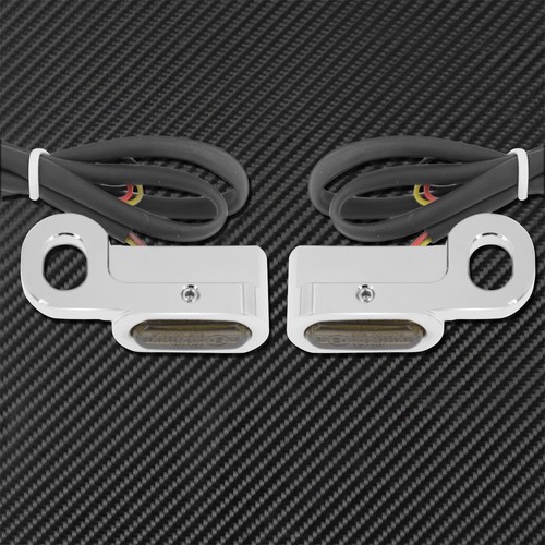 Indicadores de señal de giro de motocicleta luces intermitentes aptas para Harley Touring Softail - Imagen 5 de 11