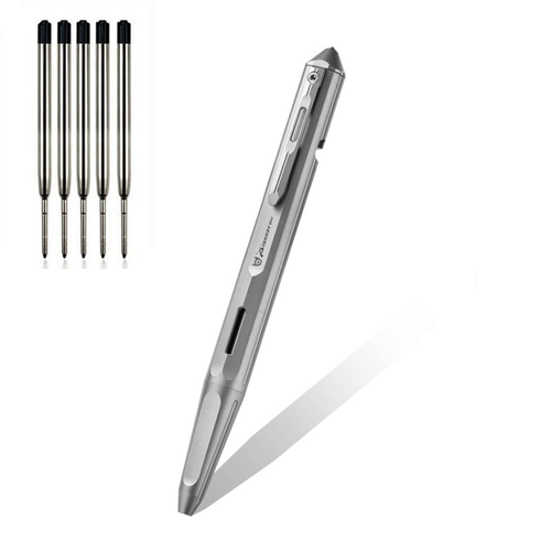 New Titanium Pocket Ball Pen Office Signature Working Stationery Pen Outdoor EDC - Picture 14 of 17