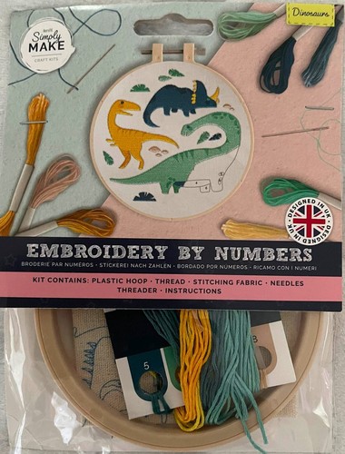 Docrafts EMBROIDERY BY NUMBERS Kits Simply Make - 4 Designs available **NEW** - Picture 5 of 18