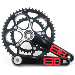 FSA-BBright-Aluminum-Road-Triathlon-Bike-Crankset-50-34-10-Speed-170mm-Black