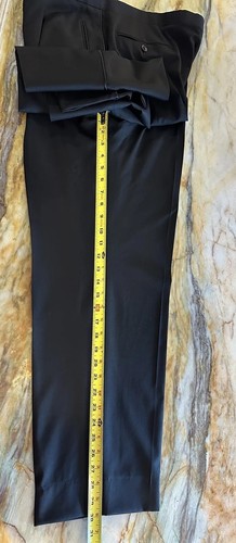 NEW ARMANI COLLEZIONI MEN SUIT TUXEDO BLACK SIZE 44R /30 Wool Made Italy $2200 - Picture 8 of 19